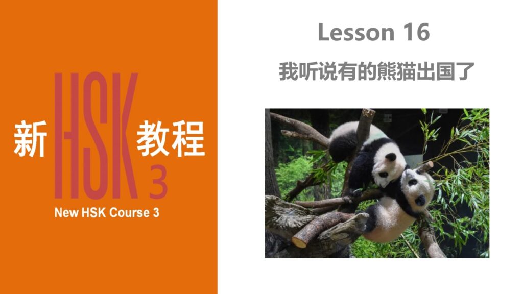 New HSK Course 3 Lesson 16